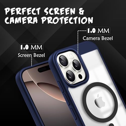 V-TAN Back Cover for iPhone 15 Pro Max Compatible Case, Strip, Transparent Clear, TPU, Protective Shockproof Cover (Black)