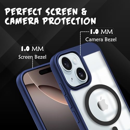 V-TAN Back Cover for iPhone 13 Compatible Case, Strip, Transparent Clear, TPU, Protective Shockproof Cover (Black)
