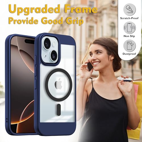 V-TAN Back Cover for iPhone 13 Compatible Case, Strip, Transparent Clear, TPU, Protective Shockproof Cover (Black)